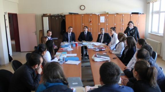 İlçe Milli Eğitim Müdürümüz Muzaffer Akdeniz ve Şube Müdürlerimiz Okullarımızı ziyaret ettiler.
